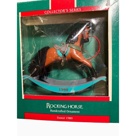 Hallmark Keepsake Ornament Rocking Horse Series 1989 Handcrafted Collectible - Picture 1 of 10